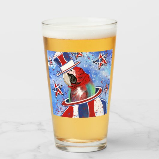 Papegaai Glas (Voorkant gevuld)