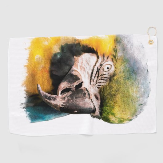 papegaai golfhanddoek (Horizontaal)