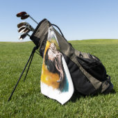 papegaai golfhanddoek (Groen)