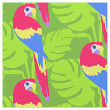 Papegaai grafische vogelkunst genaamd paarse stof