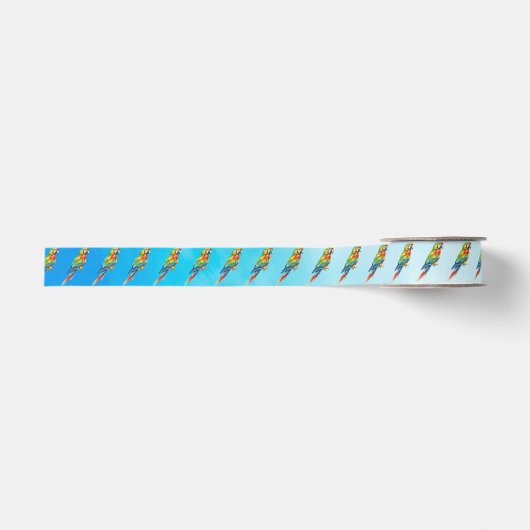 Papegaai Grosgrain Lint (Voorkant)