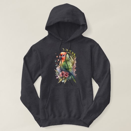 Papegaai Hooded Sweatshirt (Design voorkant)
