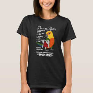 Papegaai Huisregels Het Is Van Mij Jenday Conure P T-shirt