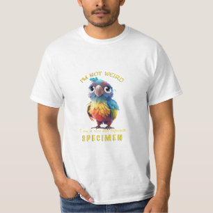 Papegaai Ik ben niet raar Ik ben zeldzaam Exquise  T-shirt