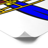 Papegaai in een kooi Poster (Hoek)