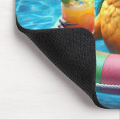 Papegaai in een zwembad muismat (Hoek)