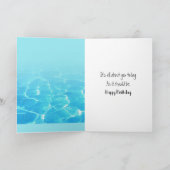 Papegaai In een Zwembad Voor Verjaardag Kaart (Binnen)