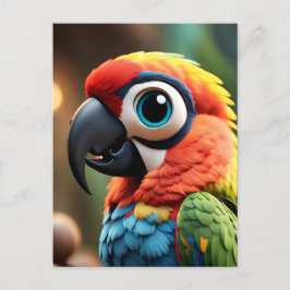 Papegaai in het Oerwoud Anime, Postcrossing Briefk Briefkaart