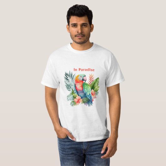 Papegaai in het Paradijs T-shirt (Voorkant volledig)