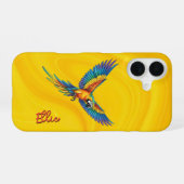 Papegaai iPhone 16 Hoesje (Achterkant horizontaal)