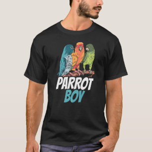 Papegaai Jongen Leuk Dier Huisdier Papegaaien T-shirt