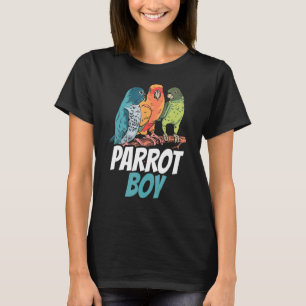 Papegaai Jongen Leuk Dier Huisdier Papegaaien T-shirt