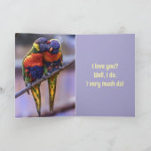 PAPEGAAI JUBILEUM/VERLIEFDHEIDSKAART BEDANKKAART (Binnen)