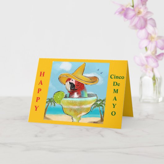 Papegaai Kaart (Orchidee)