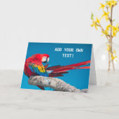 Papegaai Kaart (Gele Bloem)