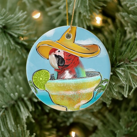 Papegaai Keramisch Ornament (Boom)