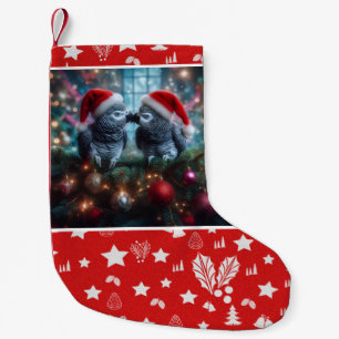 Papegaai Kerstkous Kleine Kerstsok