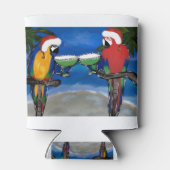 Papegaai Kerstman Blikjeskoeler (Achterkant)