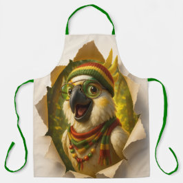 Papegaai Kookschort – Vrolijk Tropisch Design Schort