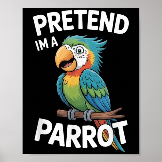 Papegaai kostuum poster (Voorkant)