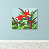 Papegaai Kunst Prints (Insitu (Houten vloer))