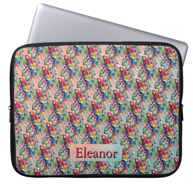 Papegaai Laptop Sleeve (Voorkant)