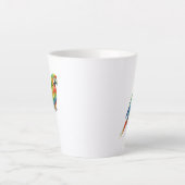 Papegaai Latte Mok (Voorkant)
