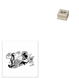 Papegaai leuk zomer rubberstempel