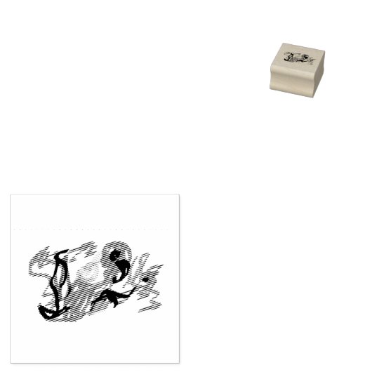 Papegaai leuk zomer rubberstempel (Gestempeld)