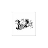 Papegaai leuk zomer rubberstempel (Afrduk)