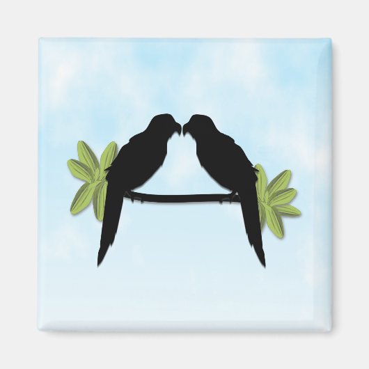 Papegaai Liefde Magneet (Voorkant)
