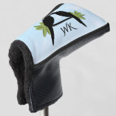 Papegaai Liefde Monogram Golfheadcover (3/4 voorkant)