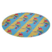 Papegaai Macaw Blue Bird Birthday Boys Mannen Snijplank (Hoek)