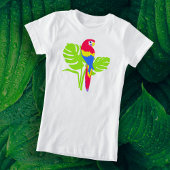 Papegaai Macaw vogel eenvoudige grafische kunst T- T-shirt