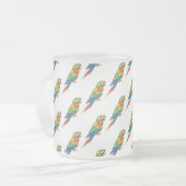 Papegaai Matglas Koffiemok (Voorkant links)