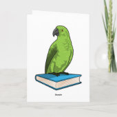 Papegaai met boek kaart (Achterkant)