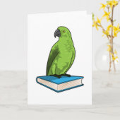 Papegaai met boek kaart (Gele Bloem)