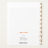Papegaai met Gouden Kroon Planner (Achterkant)