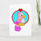 Papegaai met Hart Kaart (Voorkant)