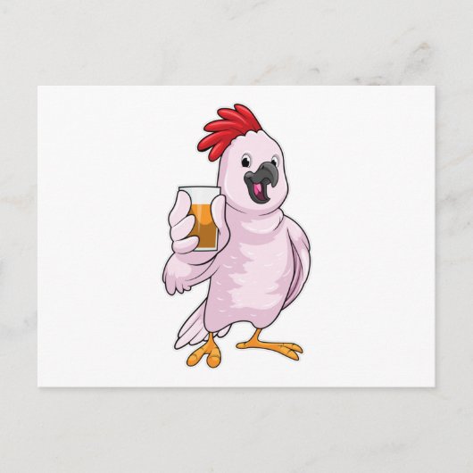 Papegaai met Sap Briefkaart (Voorkant)