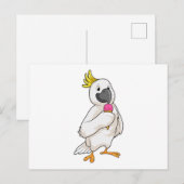 Papegaai met wafel ijs briefkaart (Voorkant / Achterkant)