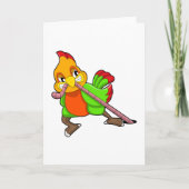 Papegaai met Worm Kaart (Voorkant)