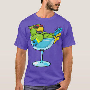 Papegaai met Zonnebril en Glas 1 T-shirt