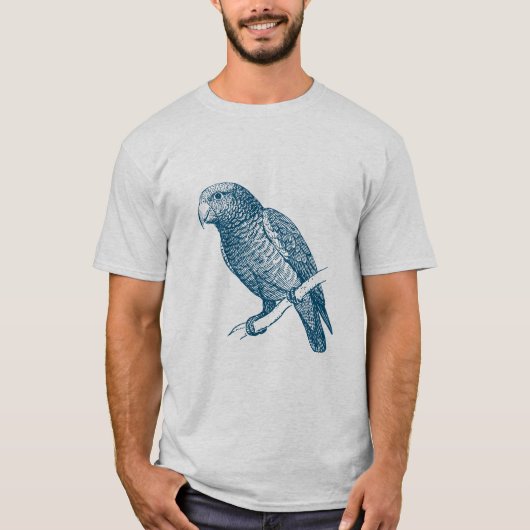 Papegaai - Ocean Blue T-shirt (Voorkant)