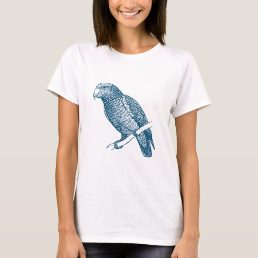 Papegaai - Ocean Blue T-shirt (Voorkant)