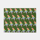 Papegaai ontwerp deurmat groen (Voorkant)