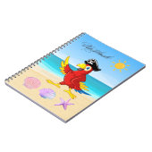 Papegaai op het strand notitieboek (Linkerzijde)