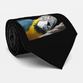 papegaai op touw stropdas (Opgerold)