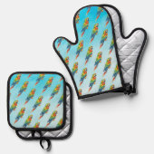 Papegaai Ovenwant & Pannenlap Set (Voorkant / Achterkant)