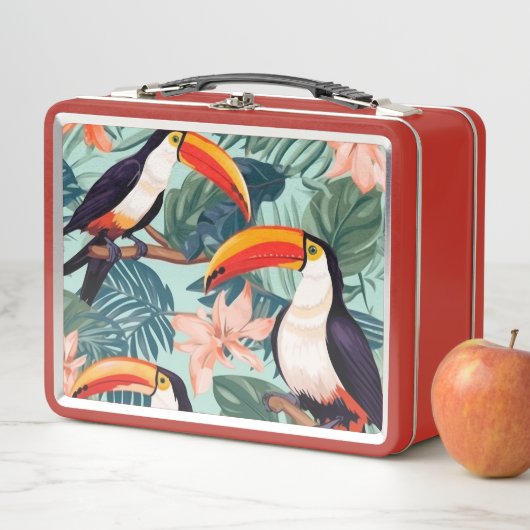 Papegaai picknick eten doos (In situ)